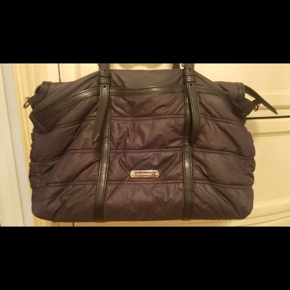 Black Burberry Diaper Bag - Picture 3 of 8